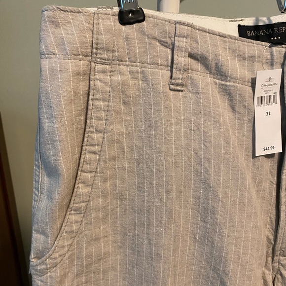 NWT Mens’ linen shorts. Banana Republic Factory - Picture 2 of 6
